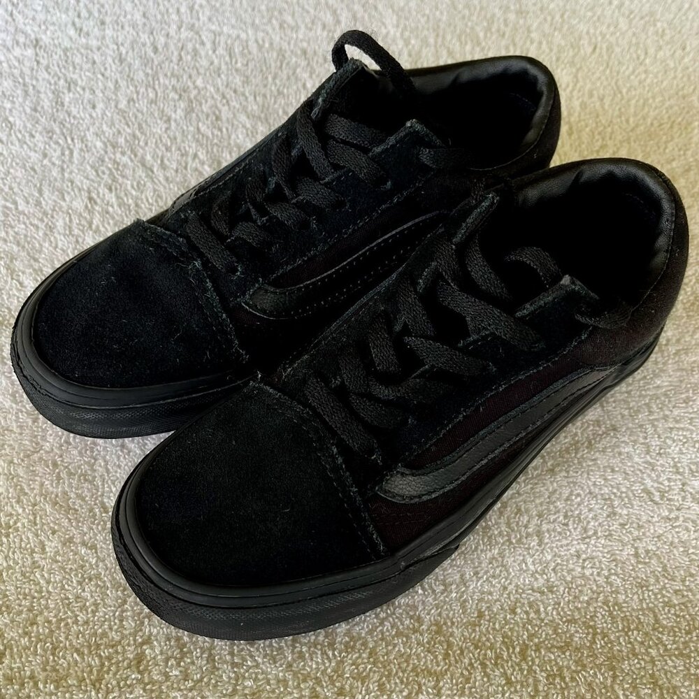 Vans Old Skool Black Suede Kids Size 2